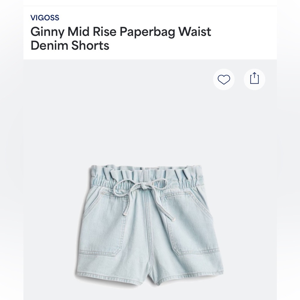 Vigoss Blue Jean Shorts Relaxed Fit